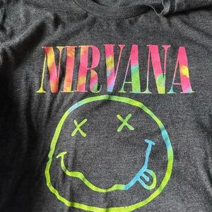 NIRVANA Multicolor Graphic Tee - Short Sleeve Large